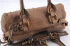 Authentic Chloe Paddington Leather Shoulder Hand Bag Beige 5070D