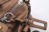 Authentic Chloe Paddington Leather Shoulder Hand Bag Beige 5070D