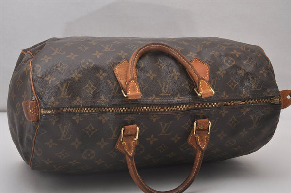 Authentic Louis Vuitton Monogram Speedy 40 Hand Boston Bag M41522 LV Junk 5070I