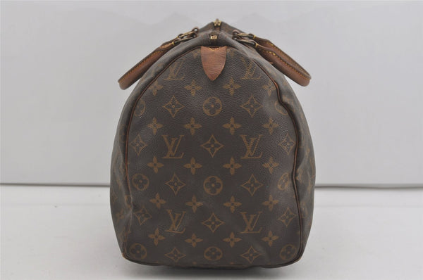 Authentic Louis Vuitton Monogram Speedy 40 Hand Boston Bag M41522 LV Junk 5071I