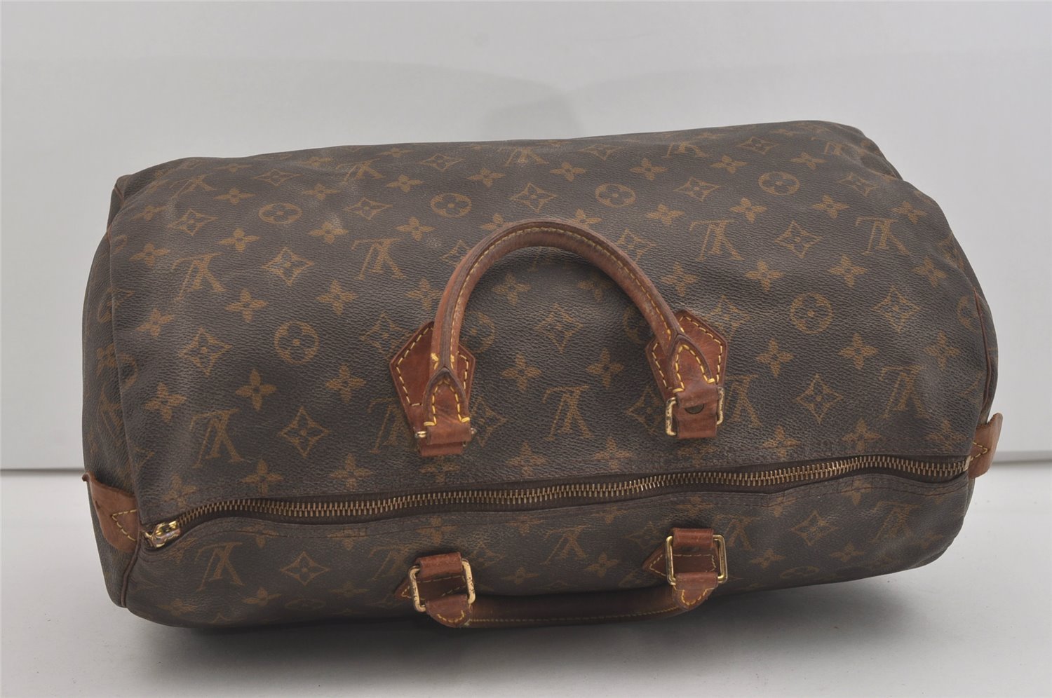 Authentic Louis Vuitton Monogram Speedy 40 Hand Boston Bag M41522 LV Junk 5071I