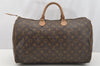 Authentic Louis Vuitton Monogram Speedy 40 Hand Boston Bag M41522 LV 5072I