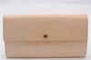 Authentic LOUIS VUITTON Vernis Portefeuille Sarah Wallet Beige M91522 LV 5073C