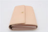 Authentic LOUIS VUITTON Vernis Portefeuille Sarah Wallet Beige M91522 LV 5073C