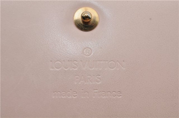 Authentic LOUIS VUITTON Vernis Portefeuille Sarah Wallet Beige M91522 LV 5073C