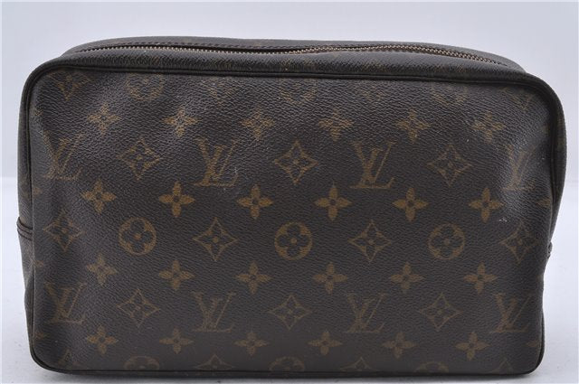 Auth Louis Vuitton Monogram Trousse Toilette 28 Clutch Bag M47522 LV Junk 5074D