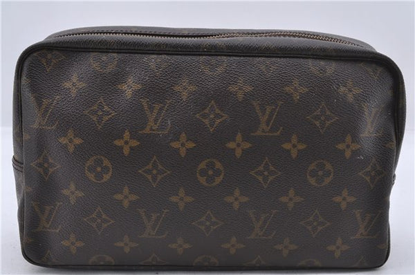Auth Louis Vuitton Monogram Trousse Toilette 28 Clutch Bag M47522 LV Junk 5074D