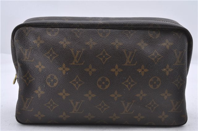 Auth Louis Vuitton Monogram Trousse Toilette 28 Clutch Bag M47522 LV Junk 5074D