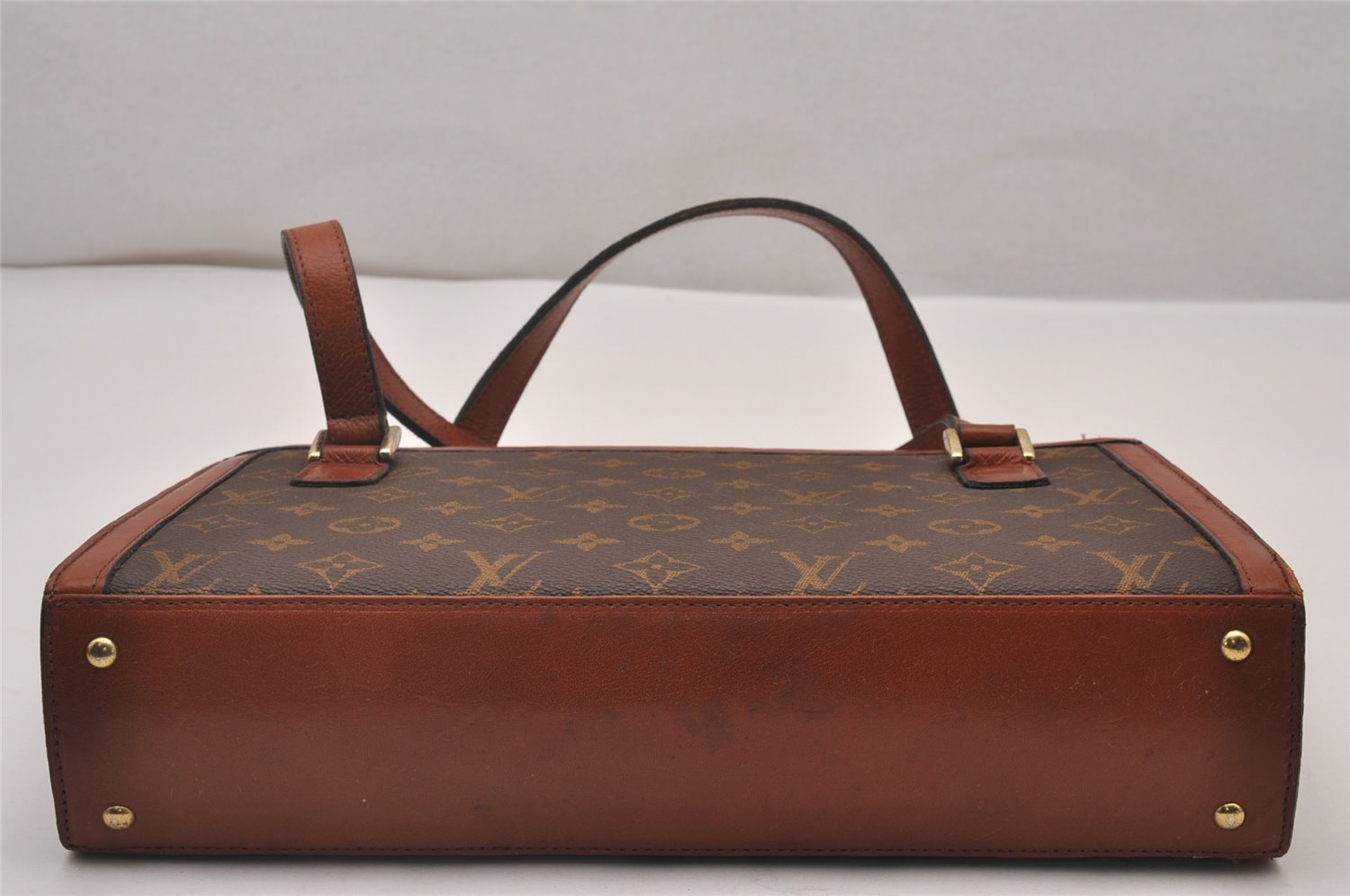 Auth Louis Vuitton Monogram Sac Bavolet Shoulder Hand Bag Old Model LV 5074I