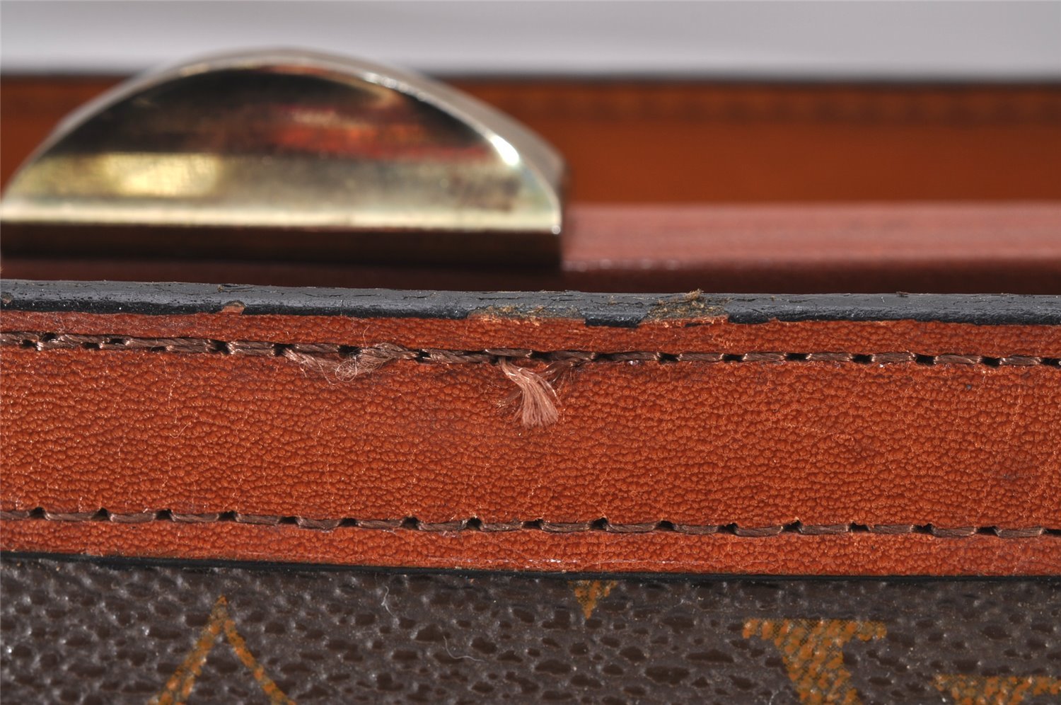 Auth Louis Vuitton Monogram Sac Bavolet Shoulder Hand Bag Old Model LV 5074I