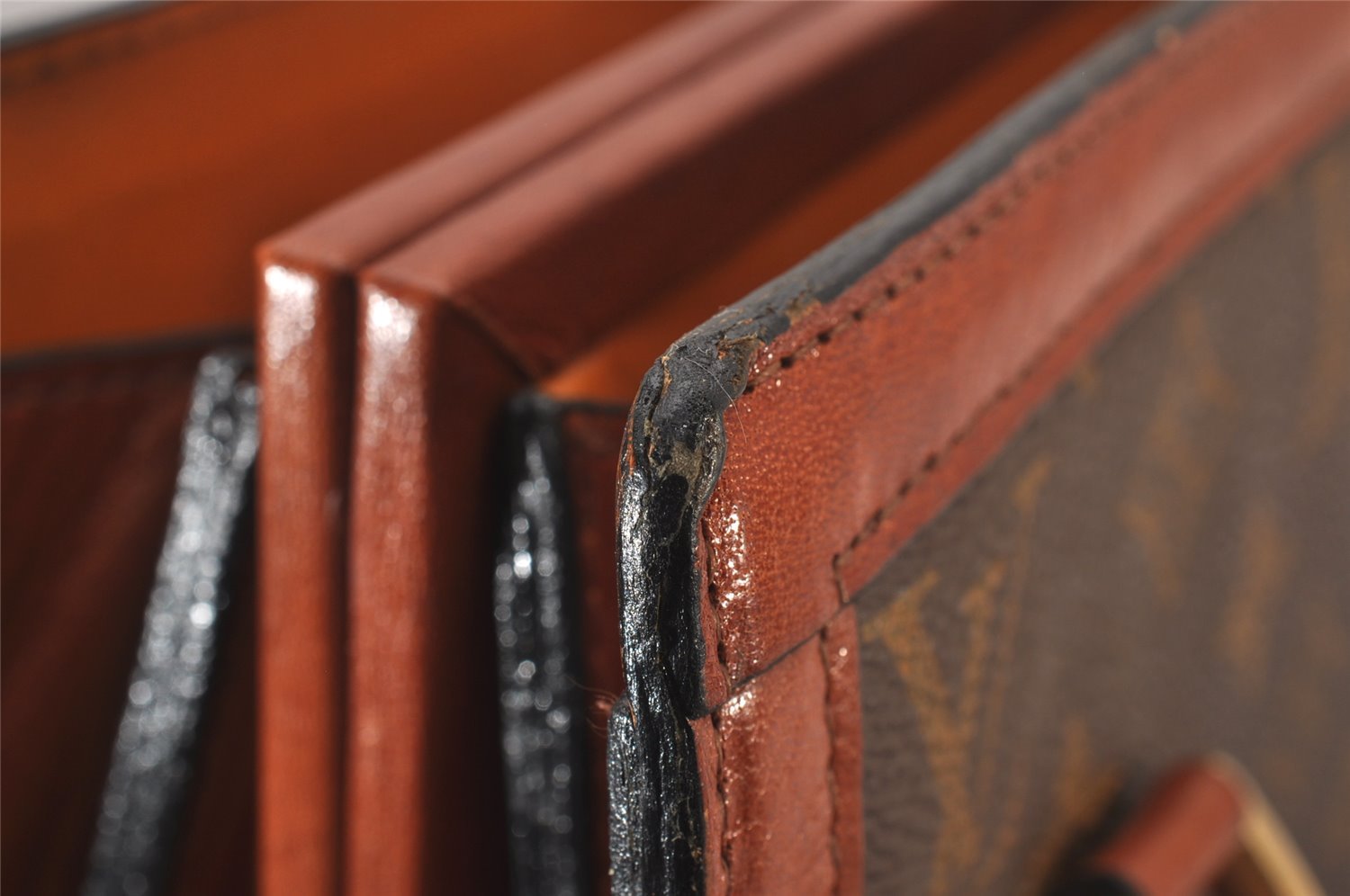 Auth Louis Vuitton Monogram Sac Bavolet Shoulder Hand Bag Old Model LV 5074I