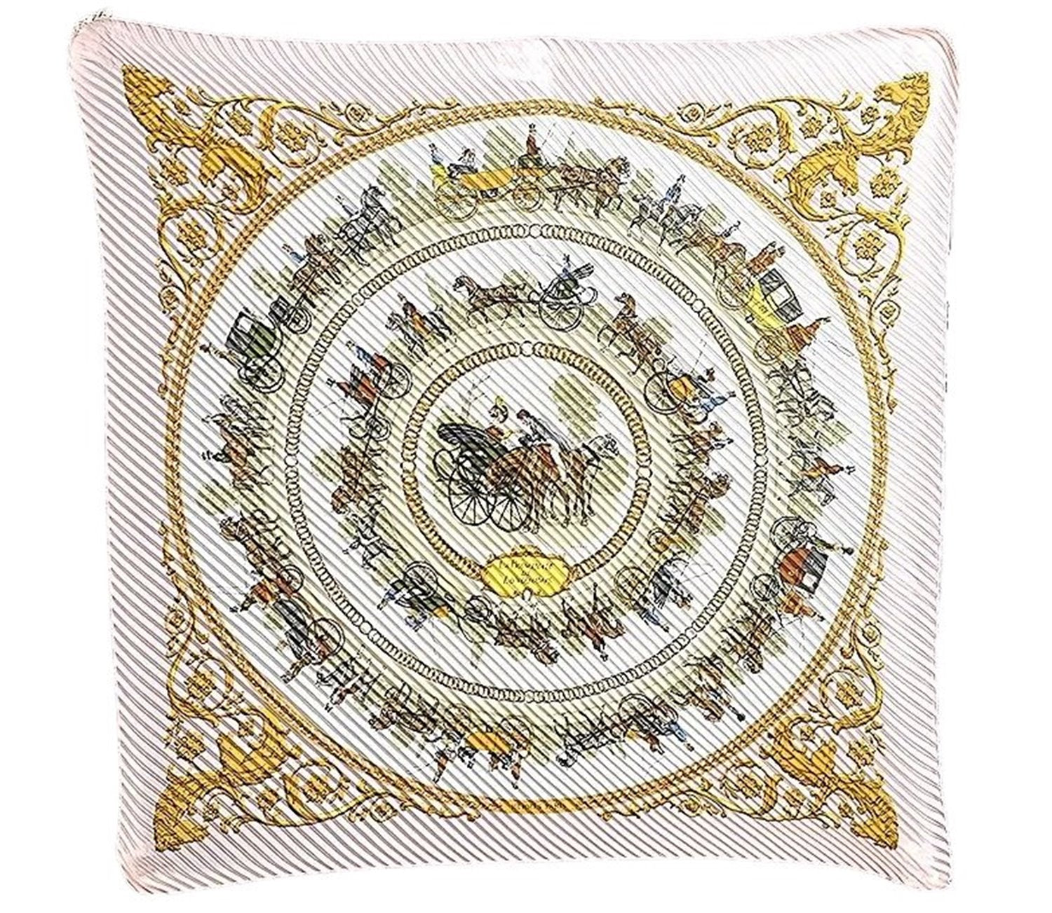 Authentic HERMES Pleats Scarf 