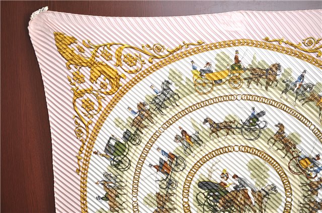 Authentic HERMES Pleats Scarf 