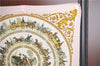 Authentic HERMES Pleats Scarf "LAPROMENADE DE LONGCHAMPS" Silk Pink Box 5075B