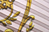 Authentic HERMES Pleats Scarf "LAPROMENADE DE LONGCHAMPS" Silk Pink Box 5075B