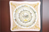 Authentic HERMES Pleats Scarf "LAPROMENADE DE LONGCHAMPS" Silk Pink Box 5075B