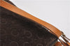 Authentic CELINE C Macadam Blason Shoulder Bag Suede Leather Brown 5075F