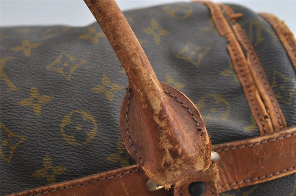Authentic Louis Vuitton Monogram Sac Chaussures 35 Boston Bag Old Model LV 5075I