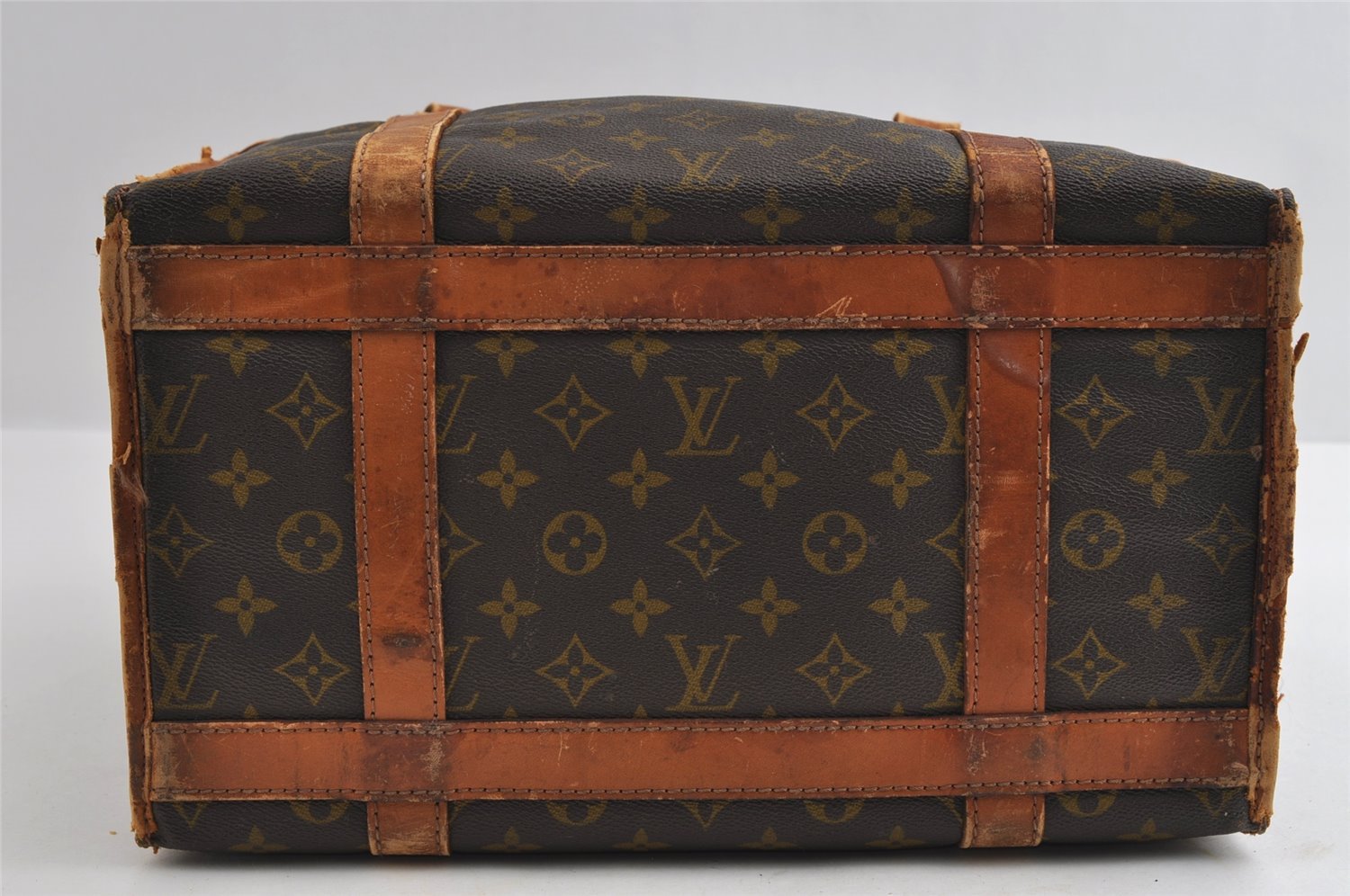 Authentic Louis Vuitton Monogram Sac Chaussures 35 Boston Bag Old Model LV 5075I
