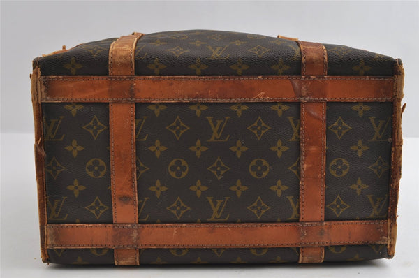 Authentic Louis Vuitton Monogram Sac Chaussures 35 Boston Bag Old Model LV 5075I