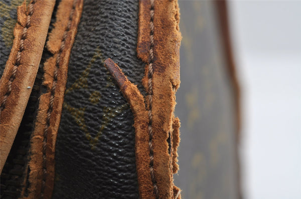 Authentic Louis Vuitton Monogram Sac Chaussures 35 Boston Bag Old Model LV 5075I