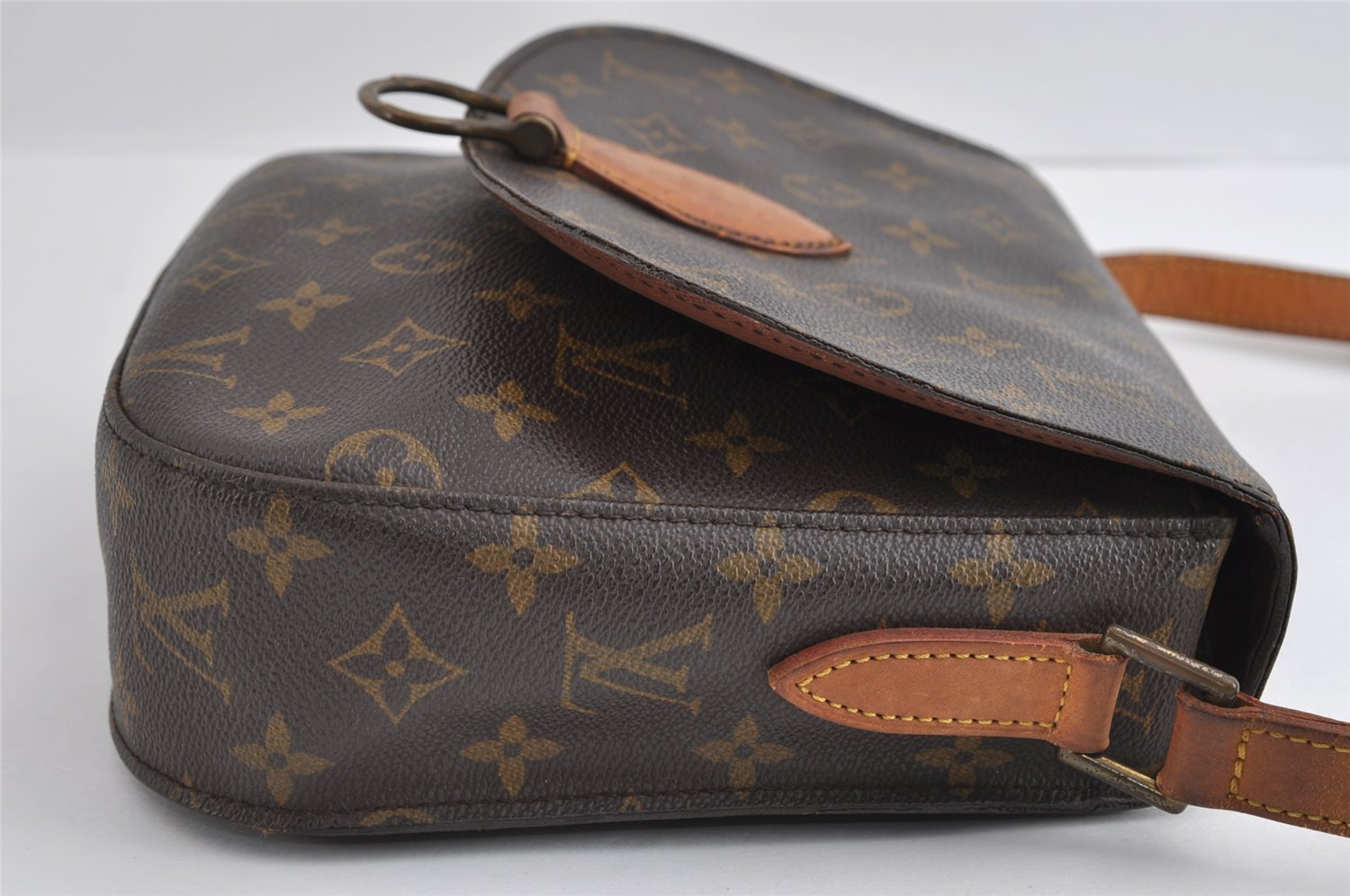 Authentic Louis Vuitton Monogram Saint Cloud GM M51242 Shoulder Cross Bag 5079I