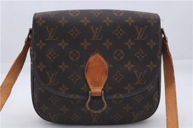 Auth Louis Vuitton Monogram Saint Cloud GM Shoulder Cross Bag M51242 LV 5080D