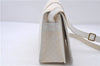 Auth GUCCI Sherry Line Micro GG PVC Leather Shoulder Cross Bag Purse White 5082D