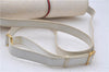 Auth GUCCI Sherry Line Micro GG PVC Leather Shoulder Cross Bag Purse White 5082D