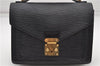 Authentic Louis Vuitton Epi Monceau 2Way Shoulder Hand Bag Black M52122 LV 5085D