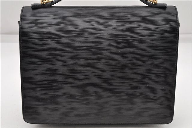 Authentic Louis Vuitton Epi Monceau 2Way Shoulder Hand Bag Black M52122 LV 5085D