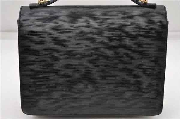 Authentic Louis Vuitton Epi Monceau 2Way Shoulder Hand Bag Black M52122 LV 5085D