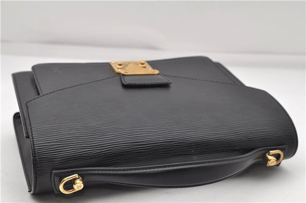 Authentic Louis Vuitton Epi Monceau 2Way Shoulder Hand Bag Black M52122 LV 5085D
