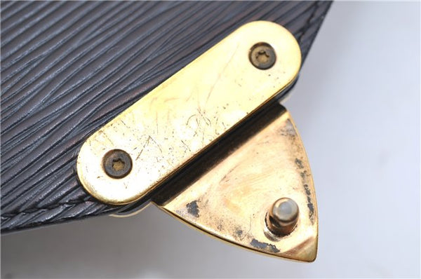 Authentic Louis Vuitton Epi Monceau 2Way Shoulder Hand Bag Black M52122 LV 5085D