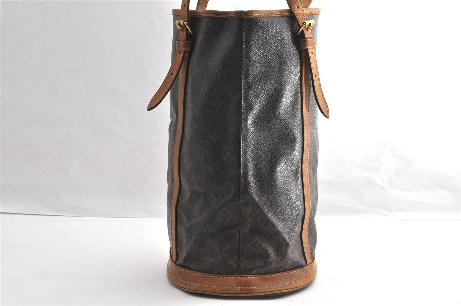 Authentic Louis Vuitton Monogram Bucket GM Shoulder Tote Bag M42236 Junk 5085I