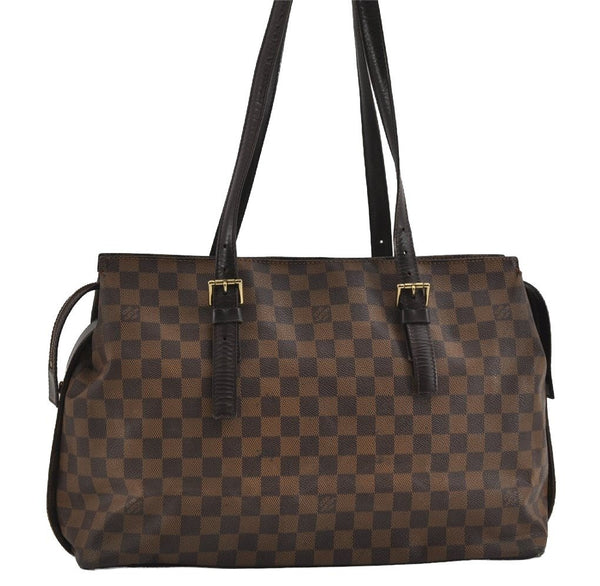 Authentic Louis Vuitton Damier Chelsea Shoulder Tote Bag N51119 LV 5086I