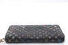 Auth LOUIS VUITTON Monogram Multicolor Zippy Wallet Purse Black M60243 LV 5087C