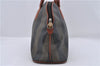 Authentic FENDI Pequin Hand Bag Purse PVC Leather Brown 5087D