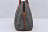 Authentic FENDI Pequin Hand Bag Purse PVC Leather Brown 5087D