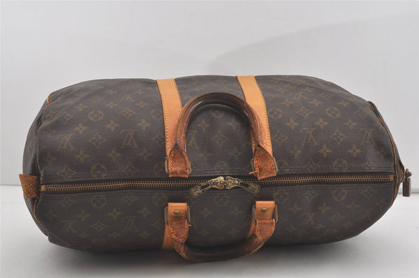 Auth Louis Vuitton Monogram Keepall 45 Travel Boston Bag Old Model LV Junk 5087I