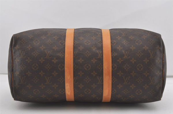 Auth Louis Vuitton Monogram Keepall 45 Travel Boston Bag Old Model LV Junk 5087I