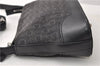 Authentic CELINE C Macadam Blason Shoulder Bag Purse Canvas Leather Black 5090F