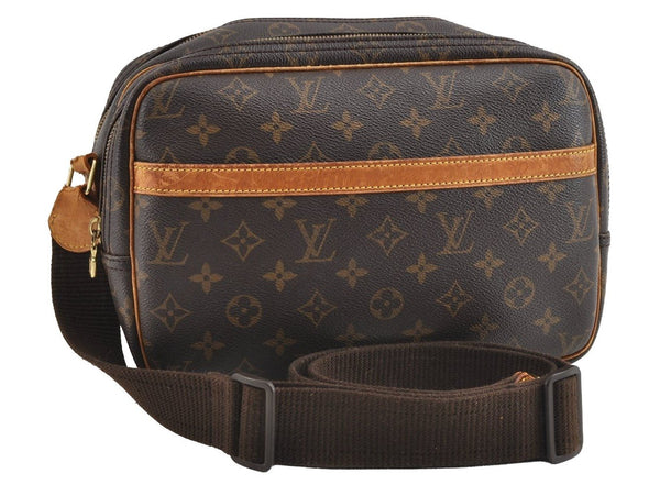 Authentic Louis Vuitton Monogram Reporter PM Shoulder Bag M45254 LV Junk 5090I