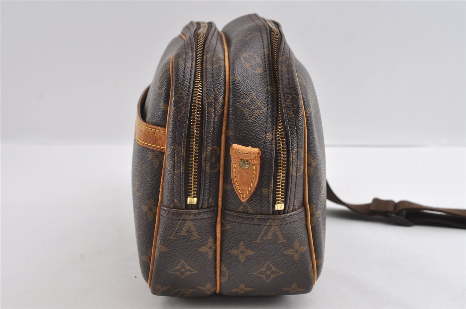 Authentic Louis Vuitton Monogram Reporter PM Shoulder Bag M45254 LV Junk 5090I