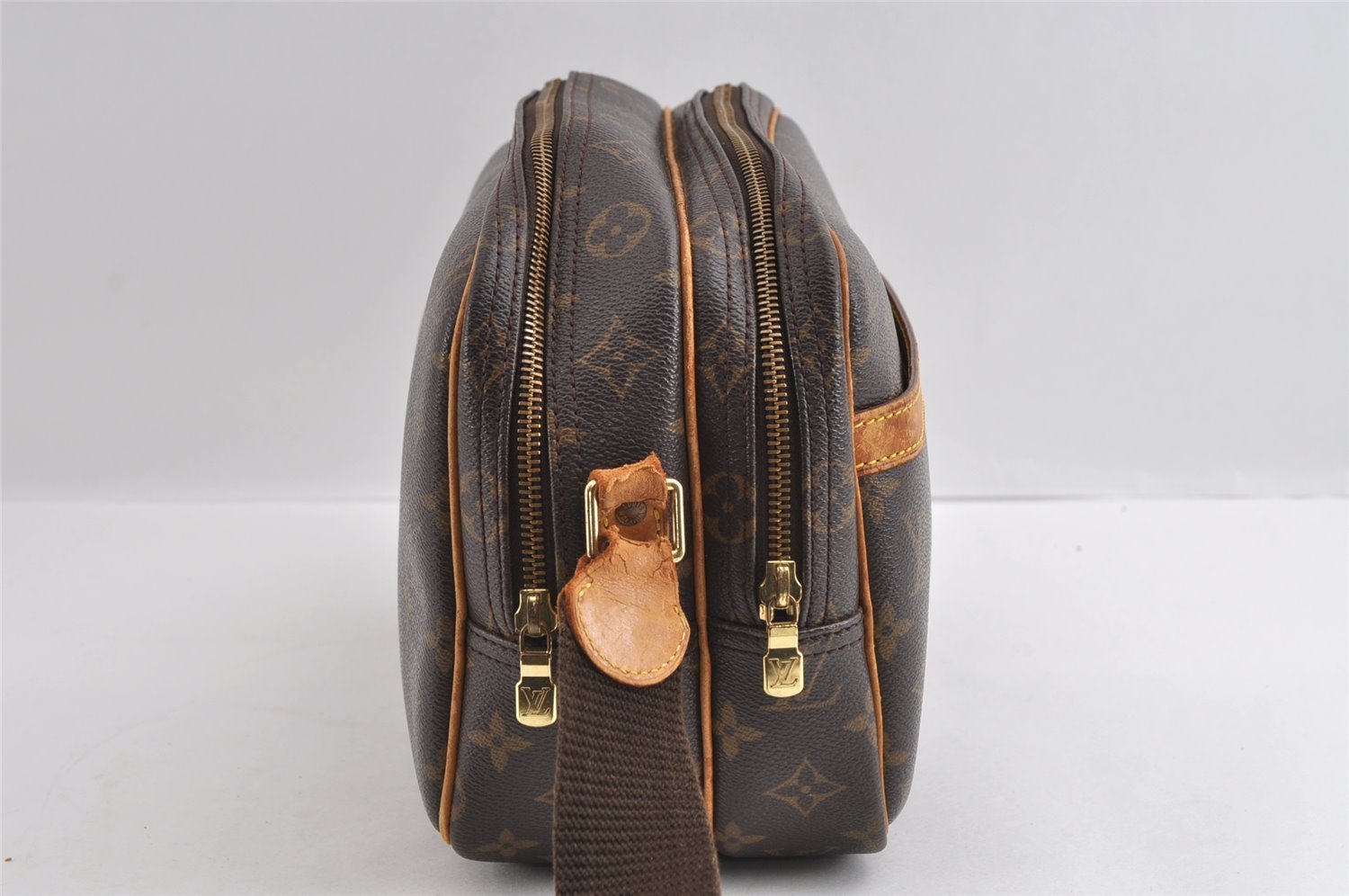 Authentic Louis Vuitton Monogram Reporter PM Shoulder Bag M45254 LV Junk 5090I