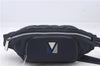 Authentic Louis Vuitton Cup Mizenu Waist Body Bag Purse PVC Blue M80706 LV 5091D