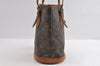 Authentic Louis Vuitton Monogram Bucket PM Shoulder Tote Bag M42238 Junk 5091I