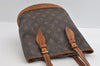 Authentic Louis Vuitton Monogram Bucket PM Shoulder Tote Bag M42238 Junk 5091I