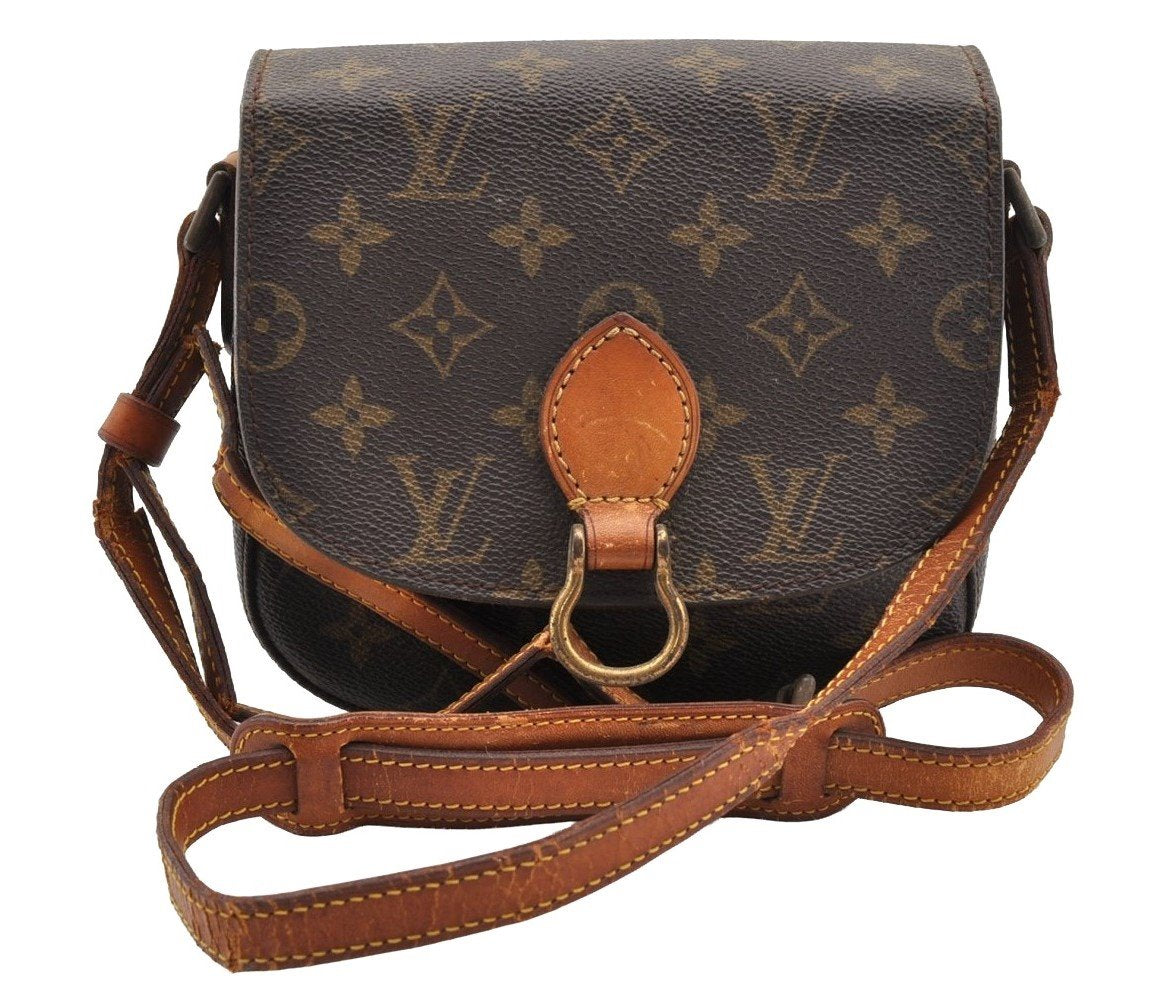 Authentic Louis Vuitton Monogram Saint Cloud PM M51244 Shoulder Bag Junk 5092I