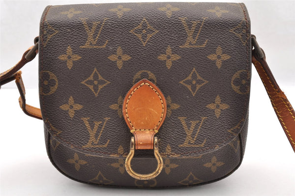 Authentic Louis Vuitton Monogram Saint Cloud PM M51244 Shoulder Bag Junk 5092I